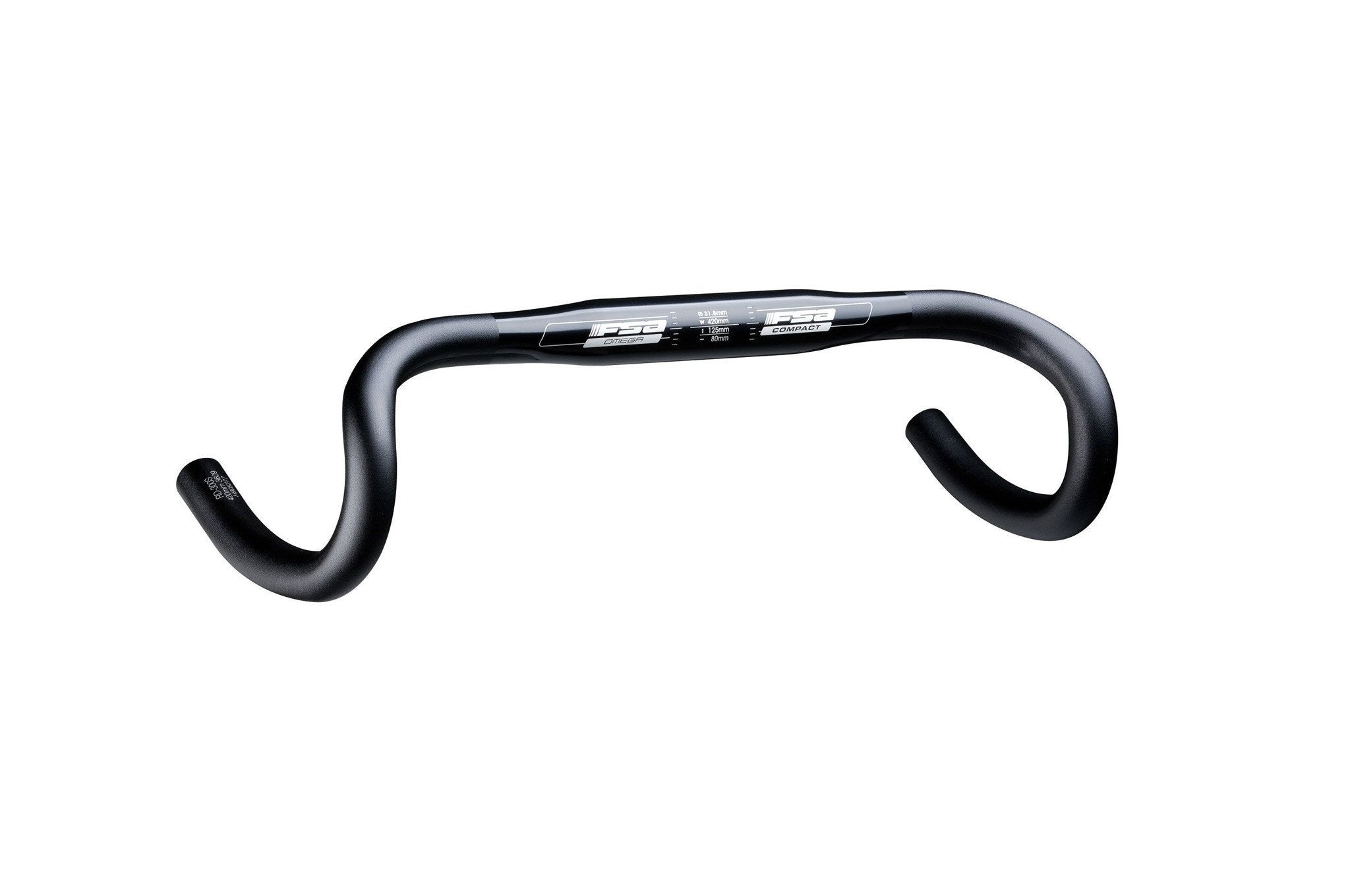 FSA Gossamer Wing Compact Drop Handlebar, Black / 420mm